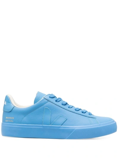 Veja X Mansur Gavriel Campo Tonal Low-top Sneakers In Blue