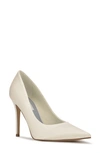Nine West Fresh Pointed Toe Pump In Ivory Satin