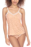 Honeydew Intimates Aiden Lace Trim Camisole In Georgia Tiger