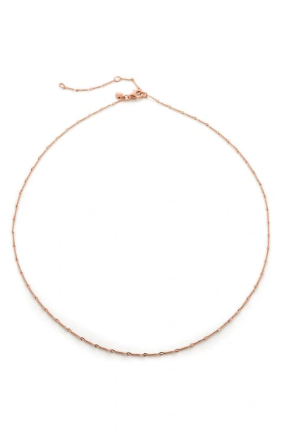 Monica Vinader Fine Twist Choker In Rp
