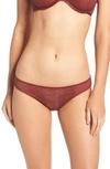 Dkny Modern Lace Thong In Rust