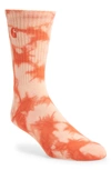 Carhartt Vista Tie-dye Cotton-blend Socks In Elba / Grapefruit
