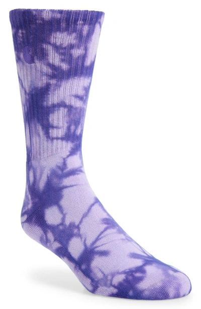 Carhartt Vista Tie Dye Socks In Purple