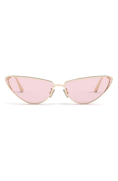 Dior Dramatic Metal Cat-eye Sunglasses In Pink