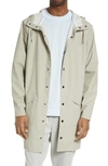 Rains Waterproof Longline Jacket In Cement