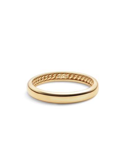 David Yurman Men's Dy Classic Band Ring In 18k Gold, 3.5mm