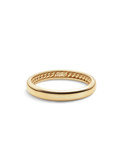 David Yurman Men's Dy Classic Band Ring In 18k Yellow Gold
