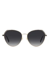 Kate Spade Octavia 59mm Gradient Round Sunglasses In Gold Black