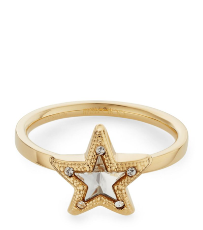 Jimmy Choo Crystal Star Ring In Silver