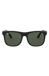 Ray Ban Kids' Junior Wayfarer 48mm Sunglasses In Black