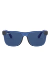 Ray Ban Kids' Junior Wayfarer 48mm Sunglasses In Trans Blue