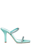 Paris Texas Holly Linda Sandals In Green Leather