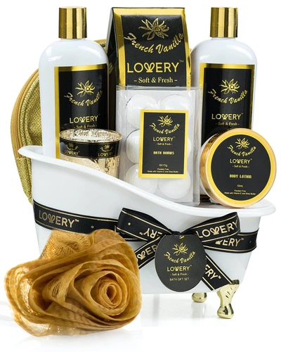 Lovery Gift Basket Set In Gold