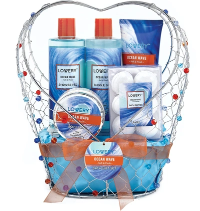 Lovery Home Spa Gift Baskets In Blue
