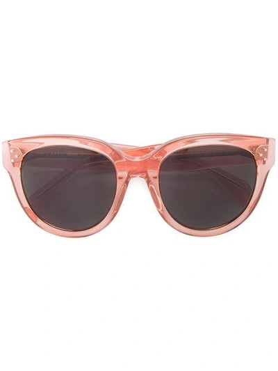 Celine Pink Audrey Sunglasses In Yellow & Orange