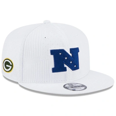 New Era Men's White Green Bay Packers Nfc Pro Bowl 9fifty Snapback Hat