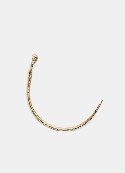 Pearls Before Swine Long Thorn Ear Cuff In Gold