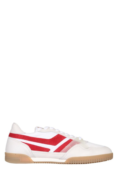 Tom Ford Jackson Rubber-trimmed Leather, Suede And Nylon Sneakers In White