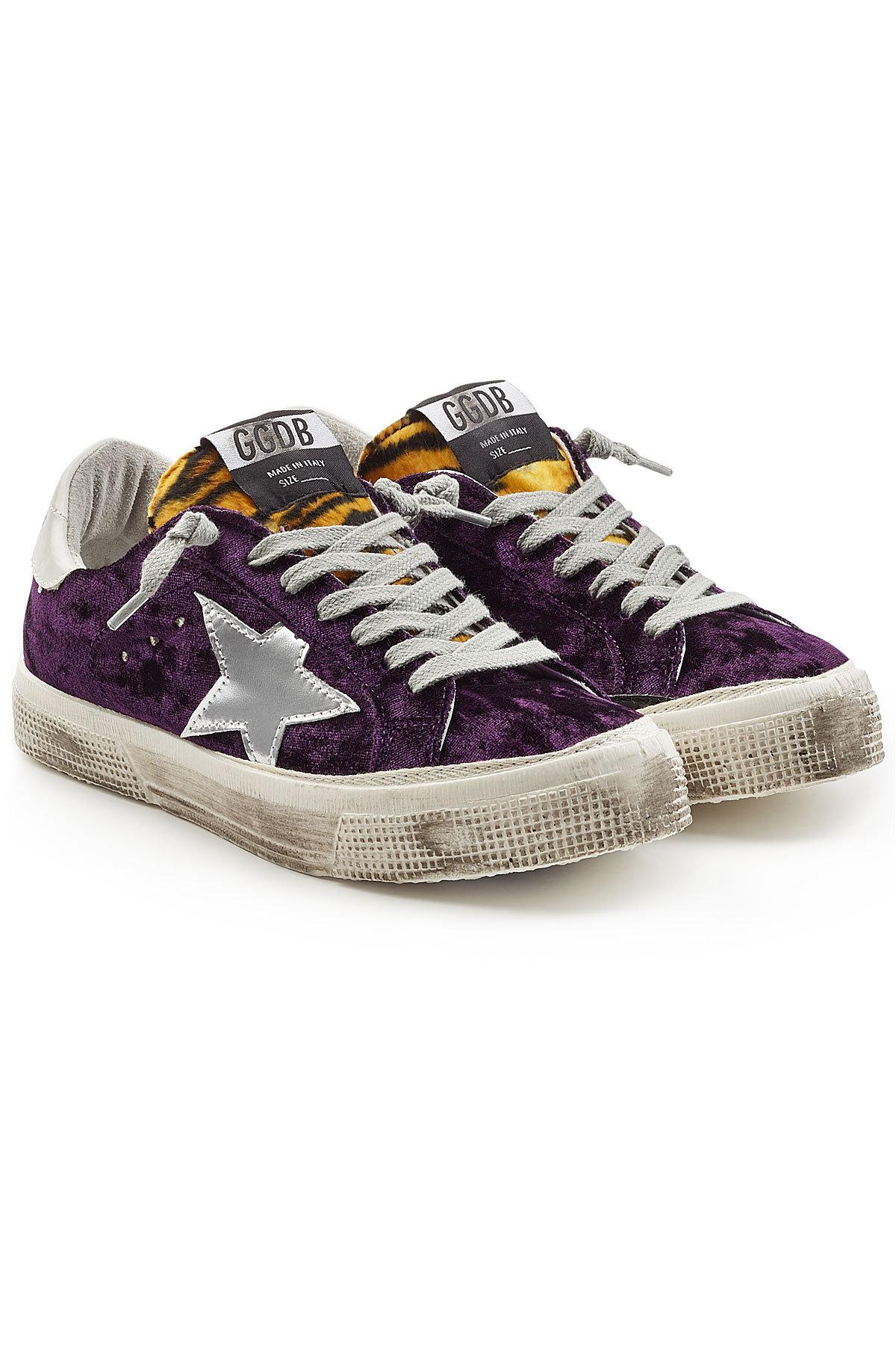 purple velvet sneakers