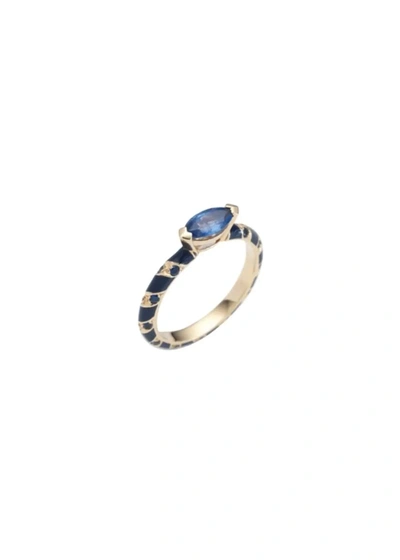 Alice Cicolini 14kt Yellow Gold Memphis Candy Sapphire Ring
