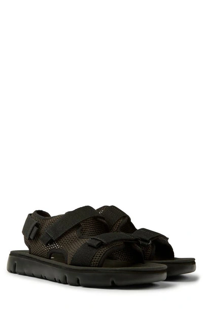 Camper Oruga Mesh-panel Sandals In Black