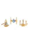 Girls Crew S Star Wars™ Starfighter Stud Earrings Set In Gold