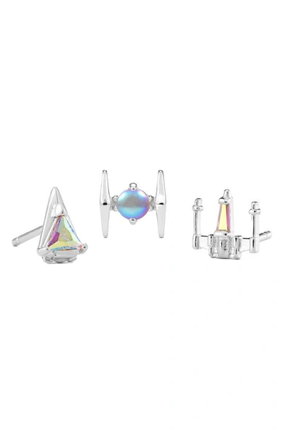 Girls Crew S Star Wars™ Starfighter Stud Earrings Set In Silver-tone