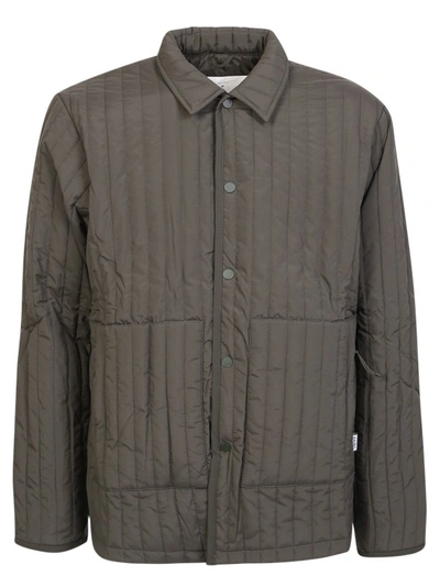 Rains Quilted Shirt Liner Jacket In Green