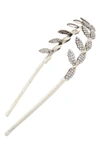 Capelli New York Kids' Crystal Leaf Headband In Ivory Combo