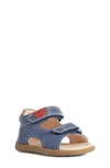 Geox Kids' Boy's Macchia Double Grip-strap Sandals, Baby/toddlers In Navy