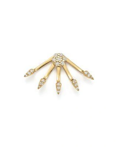 Kc Designs Diamond Ear Jacket With Stud In 14k Yellow Gold, .25 Ct. T.w.