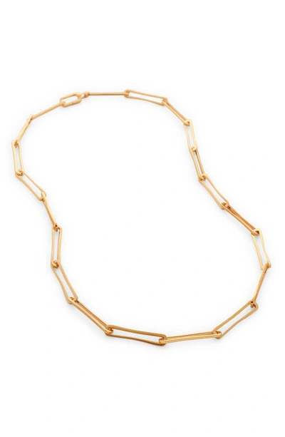 Monica Vinader Alta Adjustable Necklace In Gold