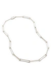 Monica Vinader Sterling Silver 17'alta Long Link Chain Necklace