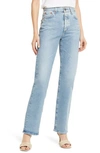 Ag Alexxis High Waist Straight Jeans In 23 Years Facade