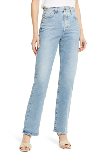 Ag Alexxis High Waist Straight Jeans In 23 Years Facade