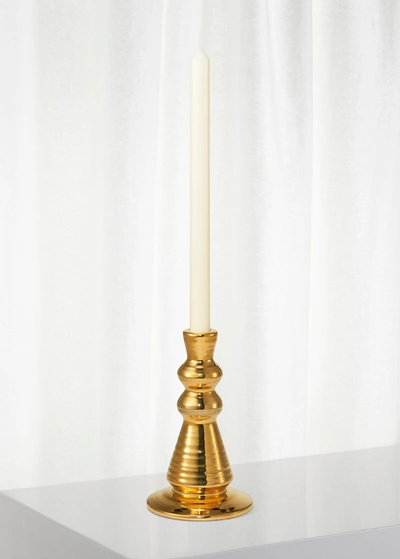 Aerin Allette 7.4" Extra-large Candleholder, Gold
