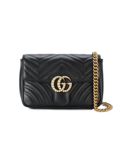 Gucci Gg Marmont Shoulder Bag In Black