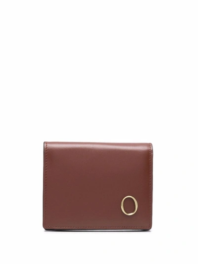 Orciani Liberty Logo-plaque Wallet In Brown