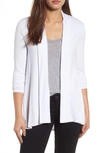 Vince Camuto Open Front Cardigan In Ultra White