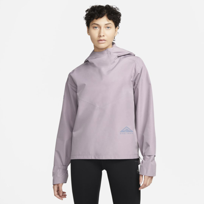 Nike Gore-tex Infinium™ Women's Trail Running Jacket In Plum Fog,venice,lime Glow,black
