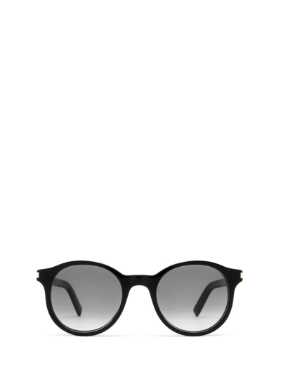 Saint Laurent Eyewear Round Frame Sunglasses In Black