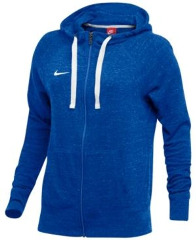 Nike Gym Vintage Hoodie In Team Royal