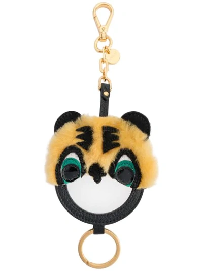 Miu Miu Tiger Bag Charm In Yellow