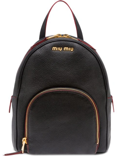 Miu Miu Madras Mini Backpack - Black