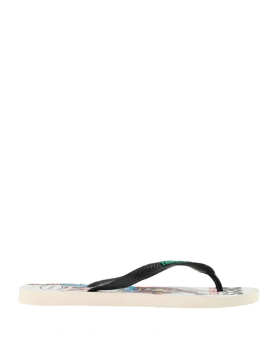 Havaianas Toe Strap Sandals In Black