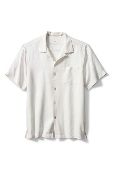 Tommy Bahama Tropic Isles Short Sleeve Button-up Silk Shirt In Continental
