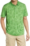 Tommy Bahama Pineapple Palm Coast Short Sleeve Polo In Spring Lime