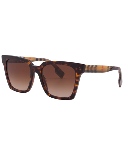 Burberry Woman Sunglasses Be4366 Tamsin In Brown