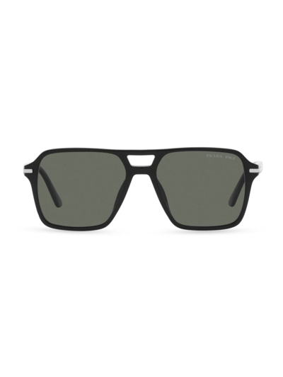 Prada Man Sunglasses Pr 20ys In Polar Green