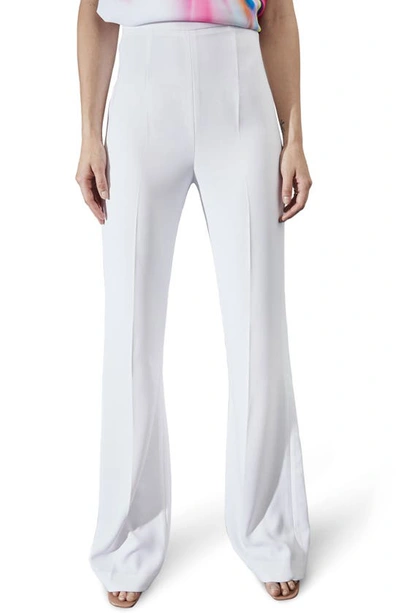 Et Ochs Adrian Crepe High-rise Flared Trousers In White